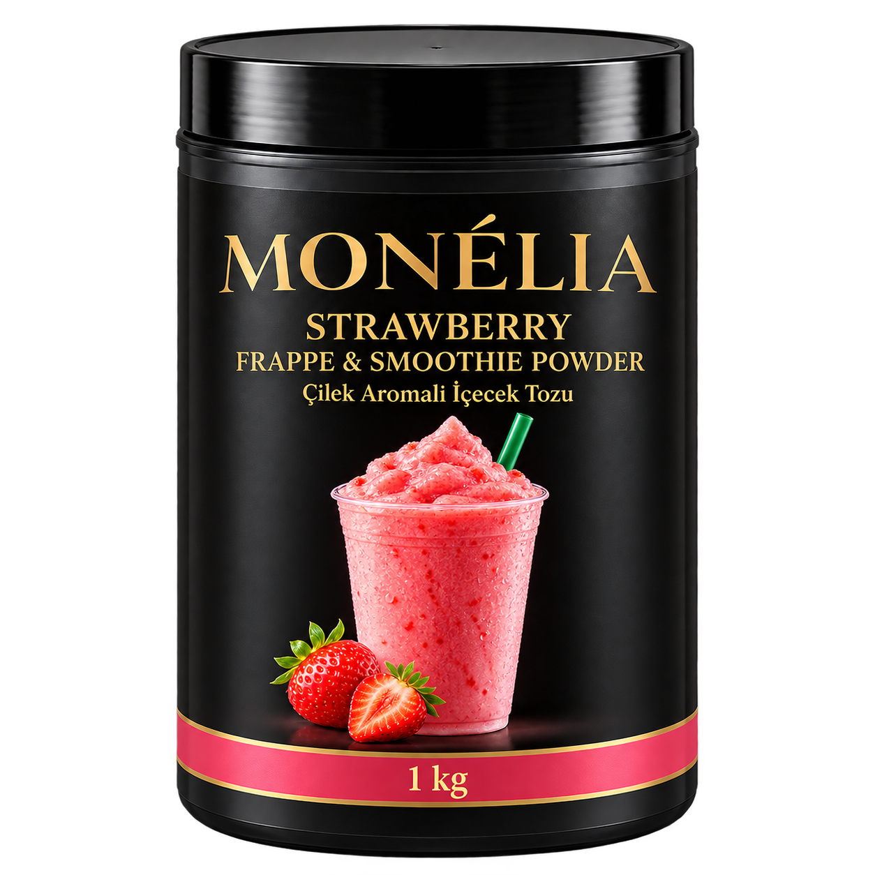 MONÉLIA مسحوق فرابيه وسموذي الفراولة