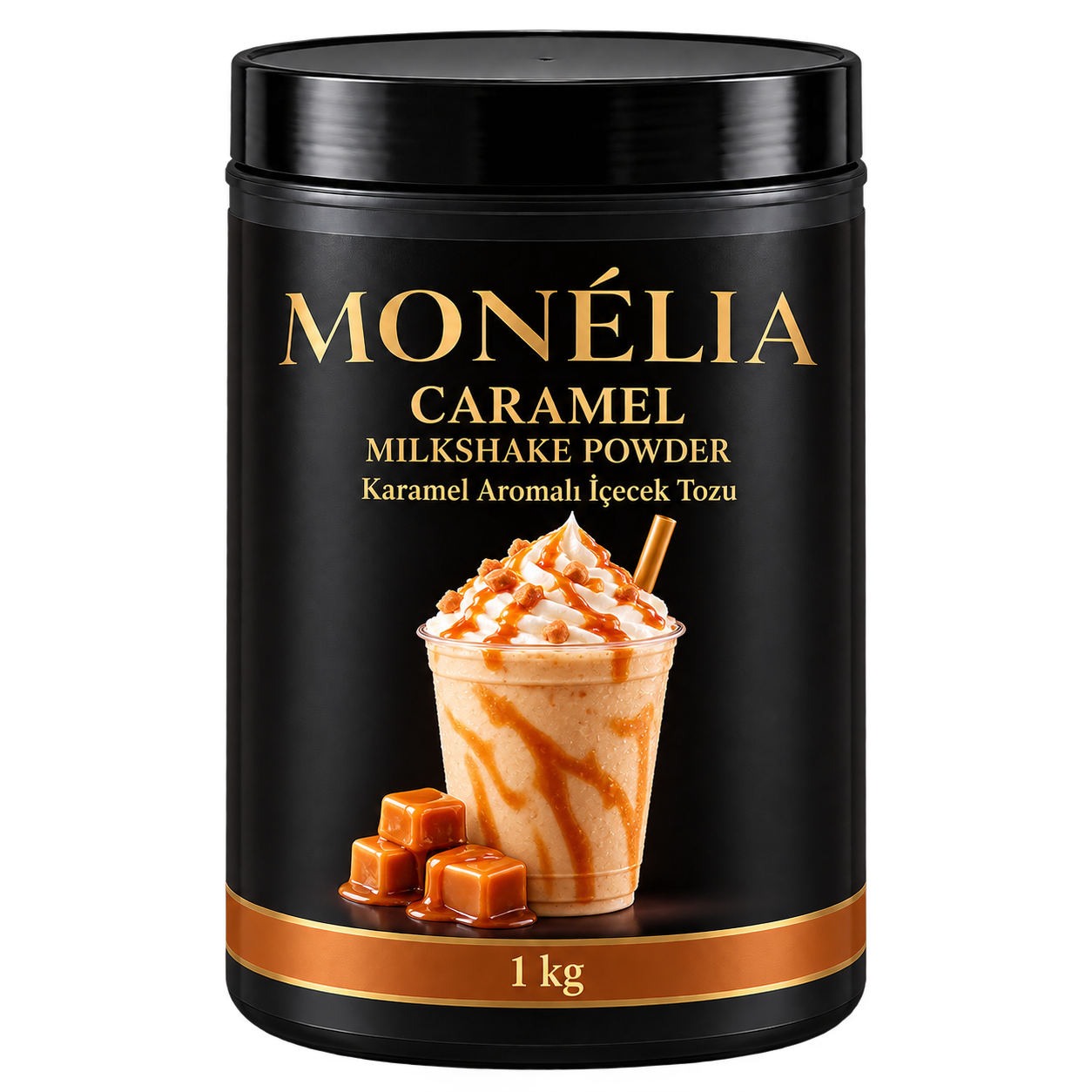 MONÉLIA مسحوق ميلك شيك الكراميل