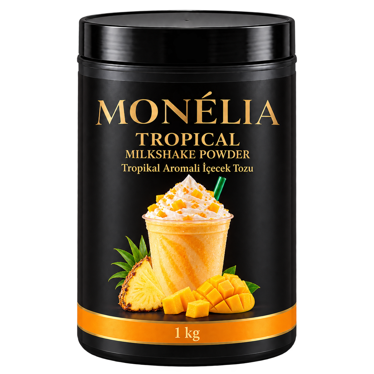 MONÉLIA مسحوق ميلك شيك الفواكه الاستوائية